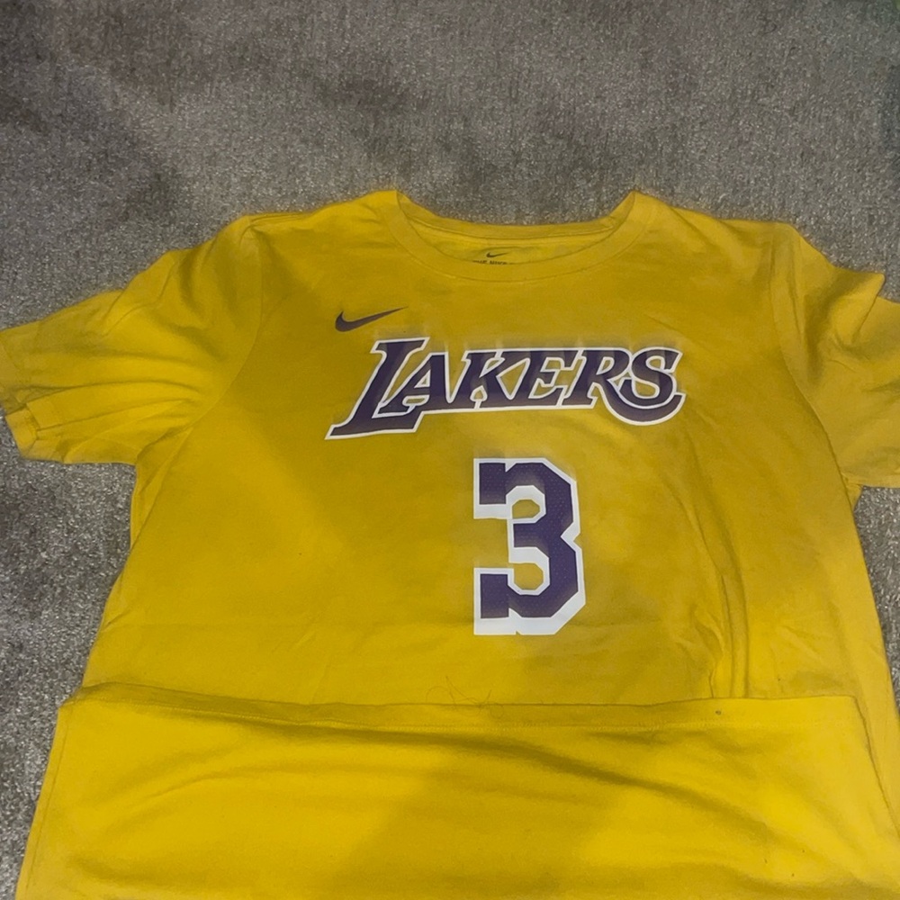 Lakers shirt.